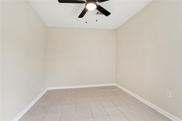 128 Marilyn Dr, Slidell, LA 70461 - empty room featuring a ceiling fan and light tile patterned floors