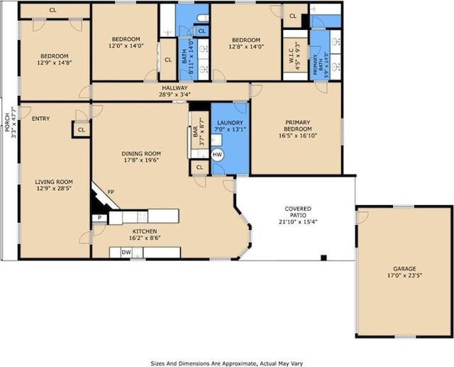 632 Brouilly Dr, Kenner, LA 70065 - view of floor plan / room layout