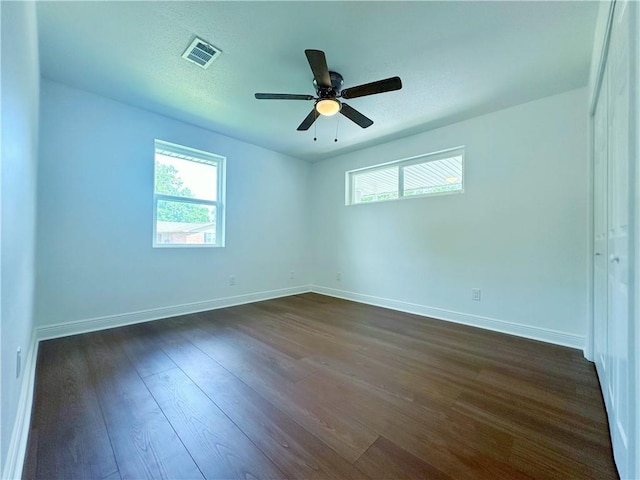 105 Kempsey Ct, Slidell, LA 70458 - unfurnished room featuring ceiling fan and dark wood-style floors