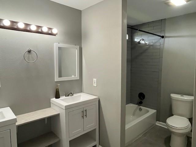 67 Carriage Ln Unit B, Destrehan, LA 70047 - full bath with vanity, bathing tub / shower combination, and tile patterned floors
