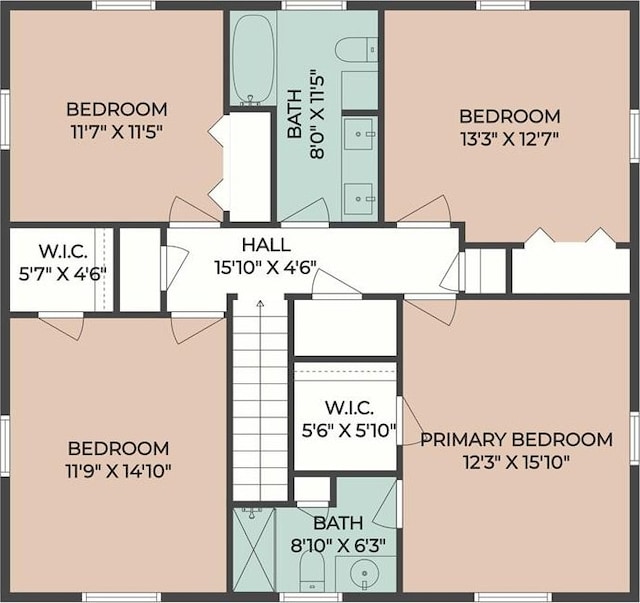 1524 Peach St, Metairie, LA 70001 - view of home floor plan