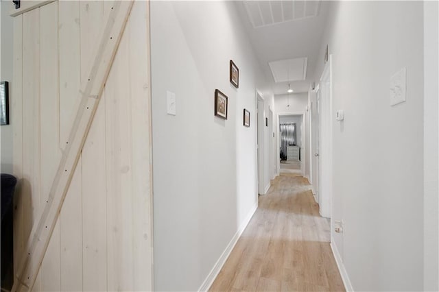 28794 Berry Todd Rd, Lacombe, LA 70445 - hall featuring attic access and light wood-type flooring