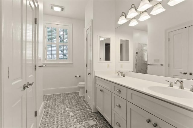 901 Henry Clay Ave, New Orleans, LA 70118 - bathroom with double vanity and a shower