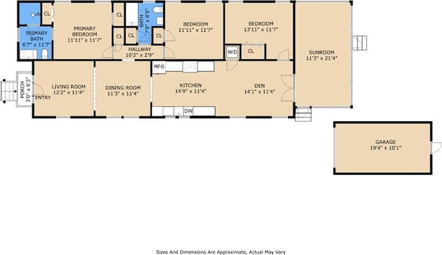 3116 Beaulieu St, Metairie, LA 70001 - view of floor plan / room layout