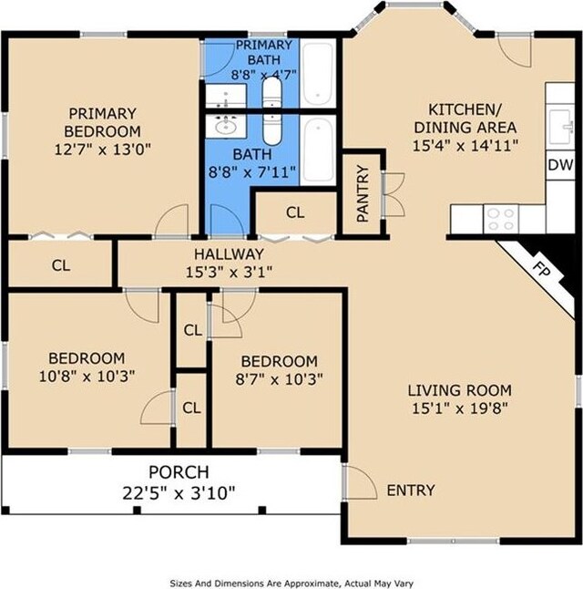 2306 Bluebird St, Slidell, LA 70460 - view of room layout