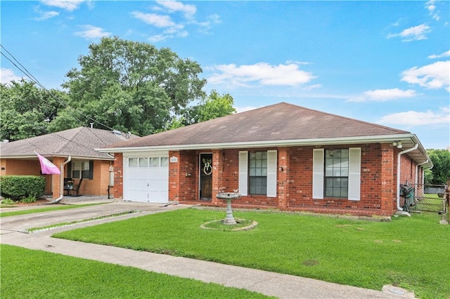 2820 Metairie Ct, Metairie, LA 70002 - ranch-style house with a garage, driveway, and brick siding