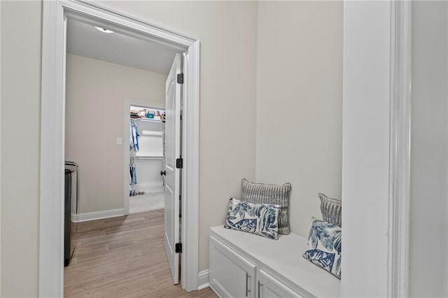 502 Terrace Lake Dr, Covington, LA 70435 - hallway with light wood finished floors and baseboards