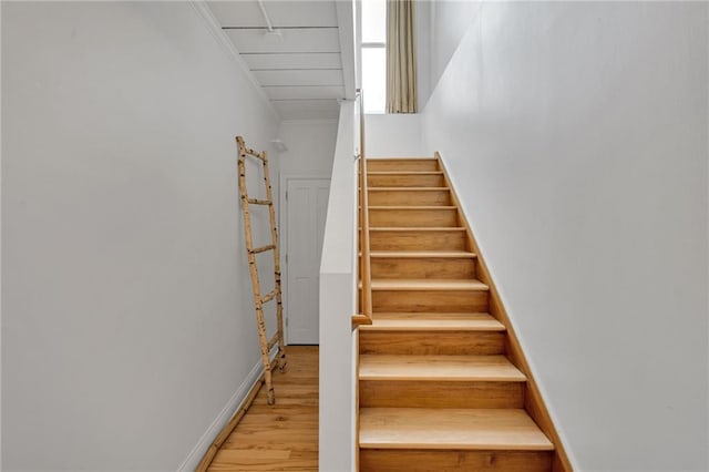 920 Poeyfarre St Unit Ph18, New Orleans, LA 70130 - stairs with wood finished floors and ornamental molding