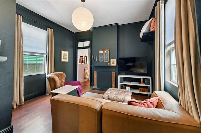 2018 Adams St, New Orleans, LA 70118 - living room with wood finished floors