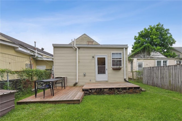 2018 Adams St, New Orleans, LA 70118 - rear view of house with a deck