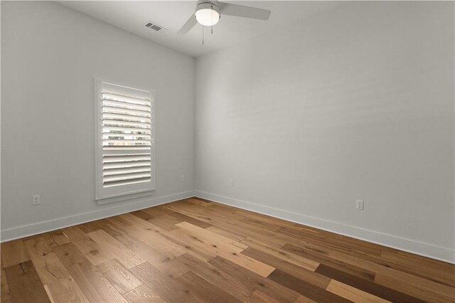 4028 Cypress Point Dr, Covington, LA 70433 - spare room featuring a ceiling fan and light wood-style flooring
