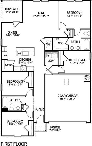 321 Holmes Blvd, Terrytown, LA 70056 - view of room layout