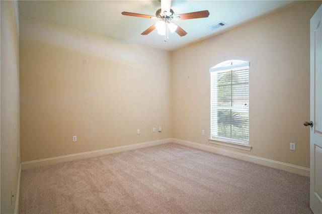 626 Bellingrath Ln, Slidell, LA 70458 - empty room featuring healthy amount of natural light, carpet floors, and a ceiling fan