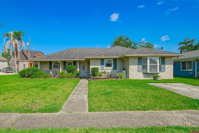 42 Hennessey Ct, River Ridge, LA 70123 - single story home with a front lawn and brick siding