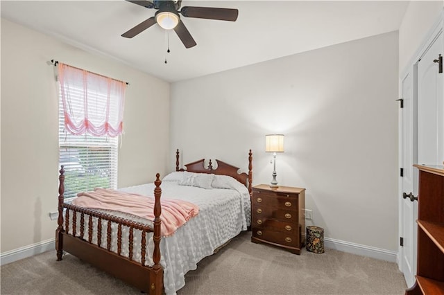 42059 Wood Ave, Ponchatoula, LA 70454 - carpeted bedroom with baseboards and ceiling fan