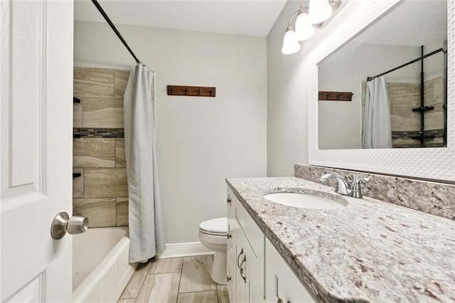 1614 River Oaks Dr, New Orleans, LA 70131 - full bathroom featuring vanity and shower / bath combo with shower curtain