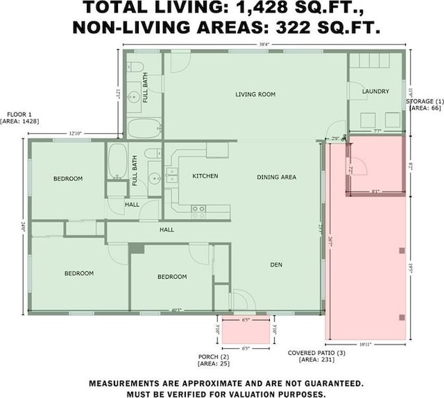 1614 River Oaks Dr, New Orleans, LA 70131 - view of floor plan / room layout