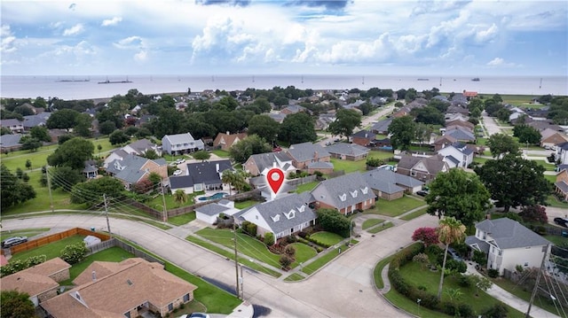 1 Platt St, Kenner, LA 70065 - aerial view of residential area with a nearby body of water