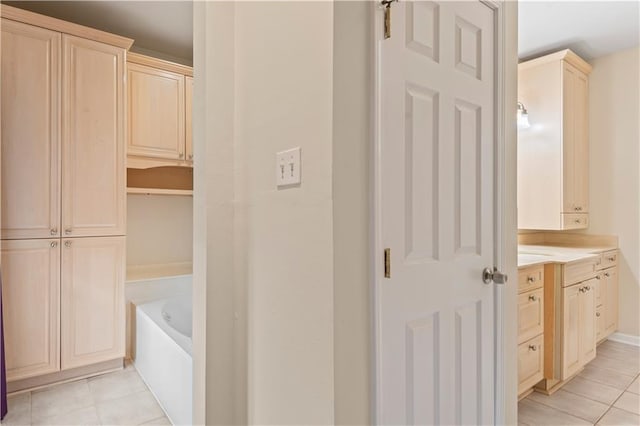1 Platt St, Kenner, LA 70065 - bathroom featuring vanity, tile patterned flooring, and a bath