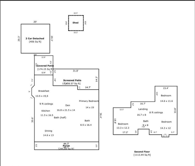 1 Platt St, Kenner, LA 70065 - view of floor plan / room layout