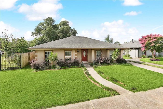 6900 Curran Blvd, New Orleans, LA 70126 - ranch-style house with stucco siding and driveway