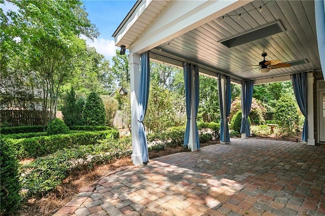 104 Acadian Ln, Mandeville, LA 70471 - view of patio with ceiling fan