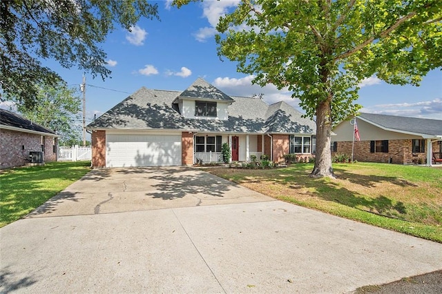116 Beaupre Dr, Luling, LA 70070 - traditional-style house featuring brick siding, an attached garage, concrete driveway, and a porch