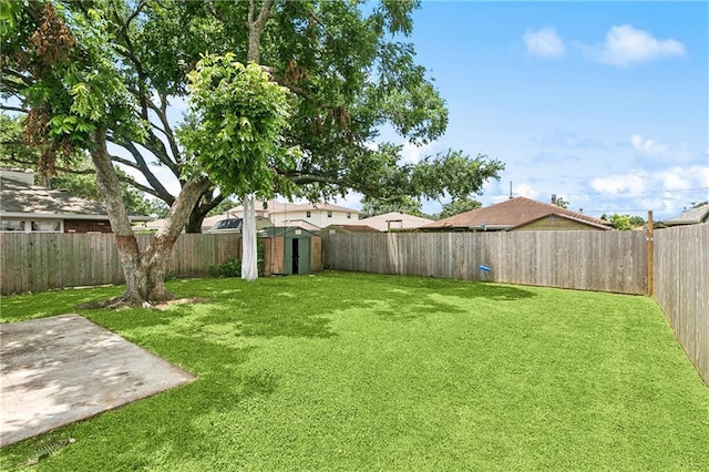 1424 Pecan Ave, Metairie, LA 70001 - fenced backyard with a shed and a patio