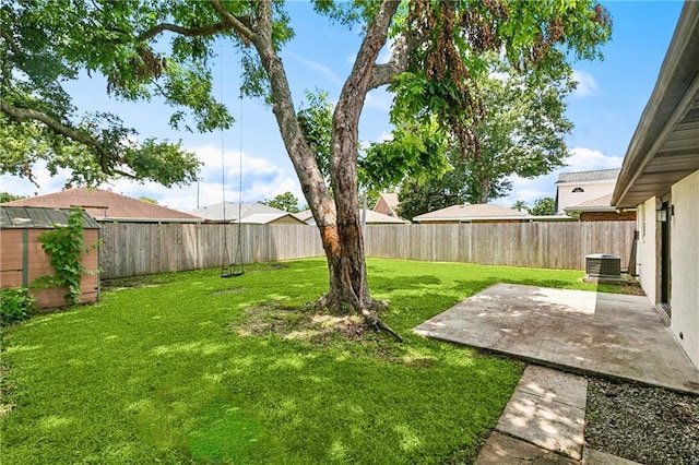 1424 Pecan Ave, Metairie, LA 70001 - fenced backyard with a patio area and a storage shed