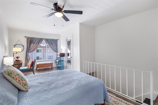3805 Houma Blvd Unit A243, Metairie, LA 70006 - bedroom with wood finished floors and ceiling fan