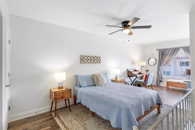 3805 Houma Blvd Unit A243, Metairie, LA 70006 - bedroom with wood finished floors and a ceiling fan