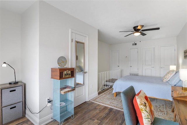 3805 Houma Blvd Unit A243, Metairie, LA 70006 - bedroom featuring wood finished floors and ceiling fan