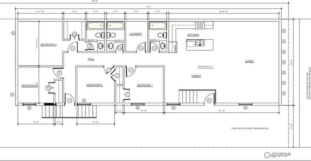 424 S Lopez St, New Orleans, LA 70119 - view of home floor plan