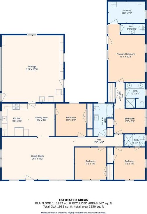 920 Hesper Ave, Metairie, LA 70005 - view of floor plan / room layout