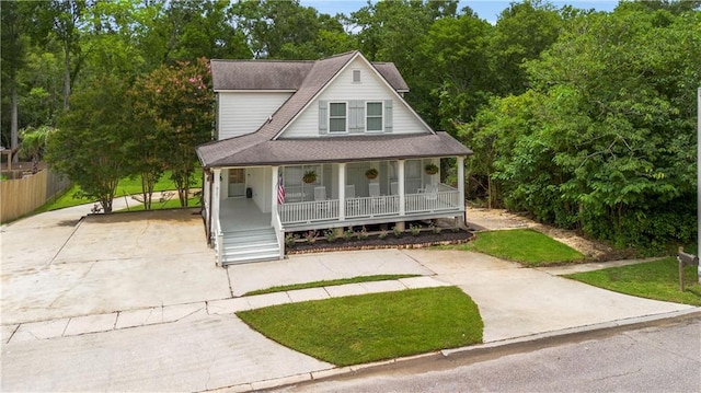 921 Carriage Way, Baton Rouge, LA 70808 - view of front of house with a porch and driveway