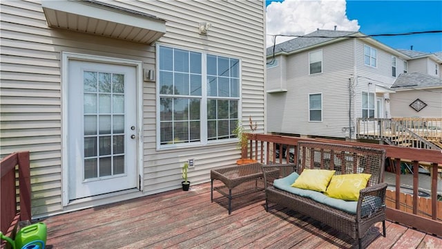 41 Brandon Hall Dr Unit A, Destrehan, LA 70047 - wooden terrace with an outdoor hangout area