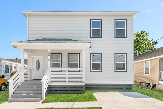 2626 N Dorgenois St, New Orleans, LA 70117 - view of front of home featuring covered porch