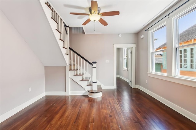2907-09 Paris Ave, New Orleans, LA 70119 - foyer with plenty of natural light, wood finished floors, and stairway