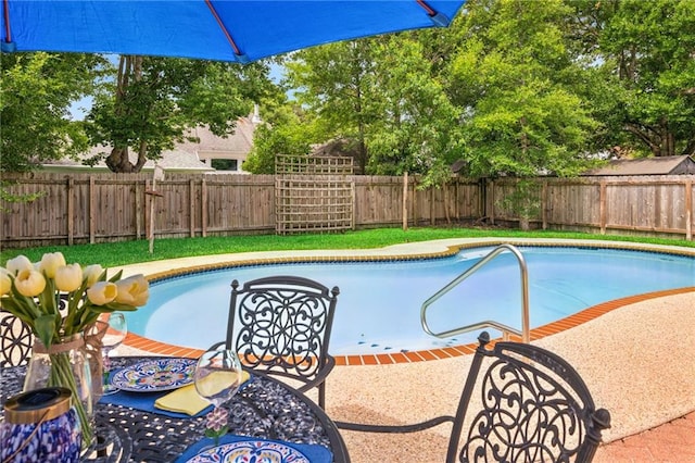 544 Waverly Dr, Slidell, LA 70461 - view of pool featuring a fenced backyard and a patio