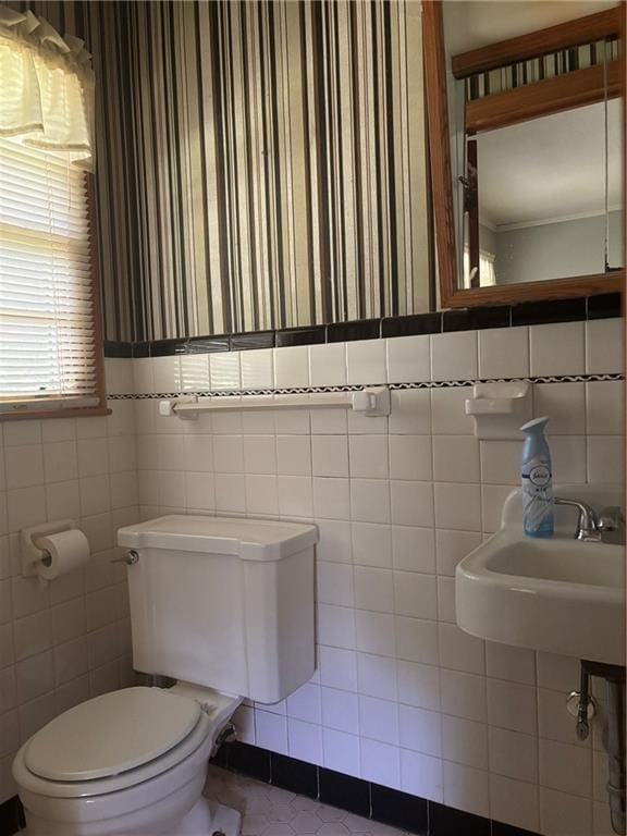 19343 9th Ave, Covington, LA 70433 - half bathroom with tile walls and tile patterned floors