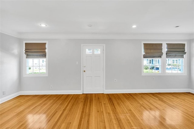 107 Melody Dr, Metairie, LA 70001 - entryway with plenty of natural light, light wood-type flooring, and recessed lighting