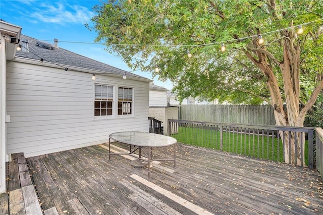 107 Melody Dr, Metairie, LA 70001 - wooden deck featuring a fenced backyard