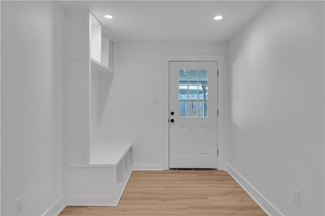 1208 Madison St, Metairie, LA 70001 - mudroom featuring light wood finished floors and recessed lighting