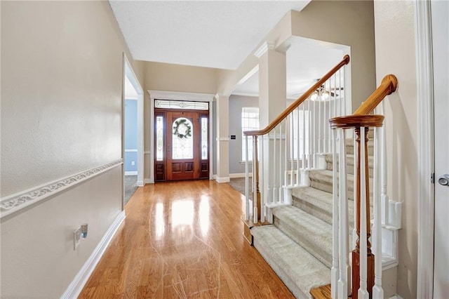 2004 Dierdorff Ct, Slidell, LA 70461 - entryway with stairway and wood finished floors