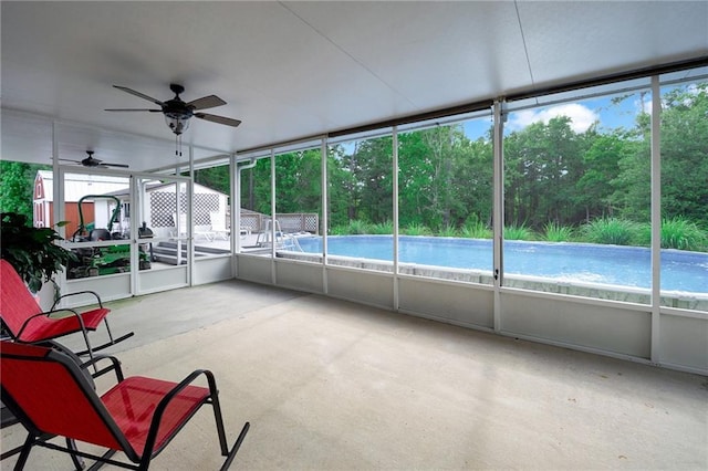 2004 Dierdorff Ct, Slidell, LA 70461 - unfurnished sunroom with ceiling fan
