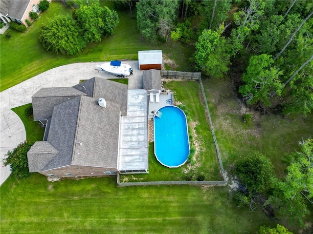 2004 Dierdorff Ct, Slidell, LA 70461 - view from above of property featuring a pool