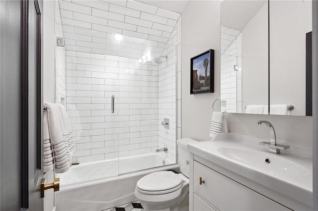 1455 Moss St, New Orleans, LA 70119 - bathroom featuring vanity and shower / bath combination with glass door