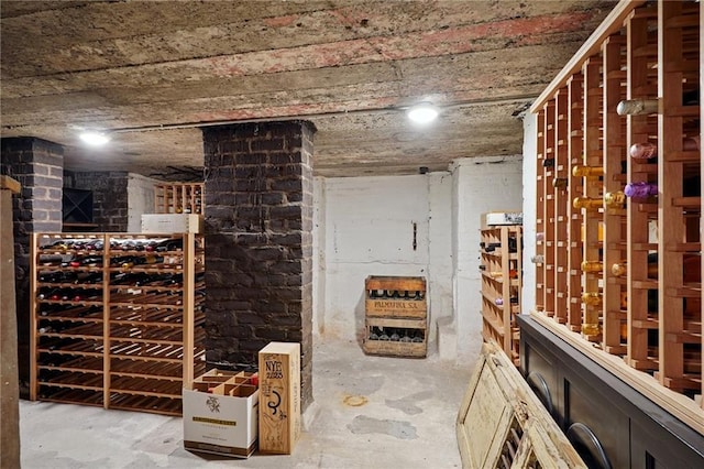 1455 Moss St, New Orleans, LA 70119 - wine cellar featuring concrete floors
