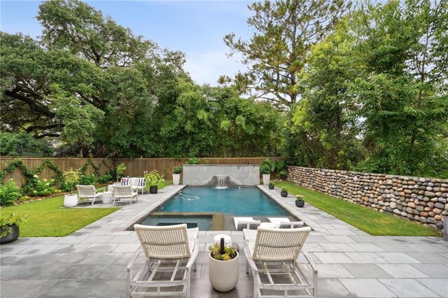 1455 Moss St, New Orleans, LA 70119 - view of pool featuring a fenced backyard and a patio