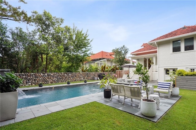 1455 Moss St, New Orleans, LA 70119 - view of swimming pool featuring a patio